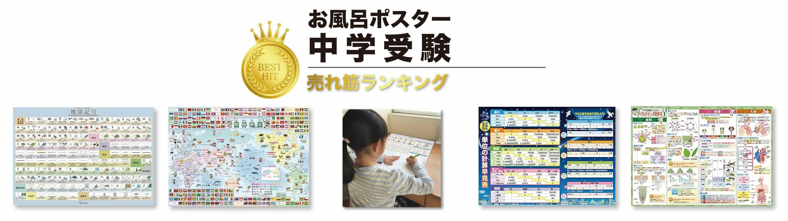 入浴中も勉強できる！中学受験対策 お風呂ポスター おすすめランキング20選